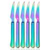 culterman Ultra-Sharp Stainless Steel Cutlery Set,Dinner Knives 6-Piece kitchen Serrated