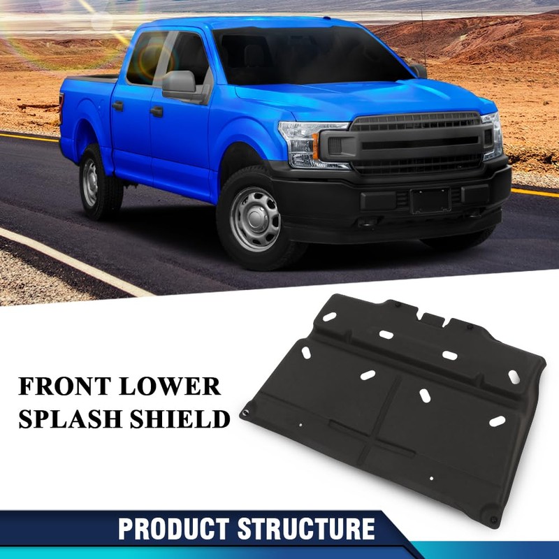 PIT66 Engine Splash Shield Compatible with Ford F150 2015-2020 with