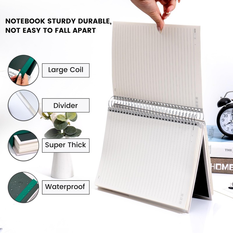 Yoment 5 Subject Notebook with Dividers B5 College Ruled Notebooks
