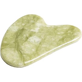 SHARVGUN Gua Sha Scraping Massage Facial Tool Green Jade Stone for Face Body SPA Acupuncture Therapy Trigger Point Treatment Removes Toxins Prevents Wrinkles