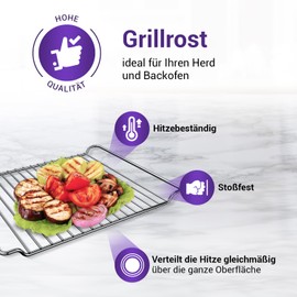 Viоks.pro Oven Grate Oven Rack 448 х 338 х 26 mm Replacement Grill Rack for Whirlpool 481245819334 GRD001 Indesit C00312479 Oven Rack Oven Grid for Oven and Hob