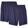 Soffe Men's Classic Cotton Pocket Short, Navy (2 Pack), Large