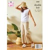 King Cole Ladies DK Knitting Pattern 3/4 Sleeve or Sleeveless