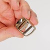 2pcs 25mm Width Metal Silver Tone Bridge Buckle for up