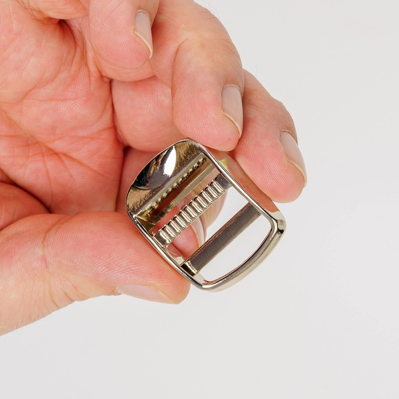 2pcs 25mm Width Metal Silver Tone Bridge Buckle for up
