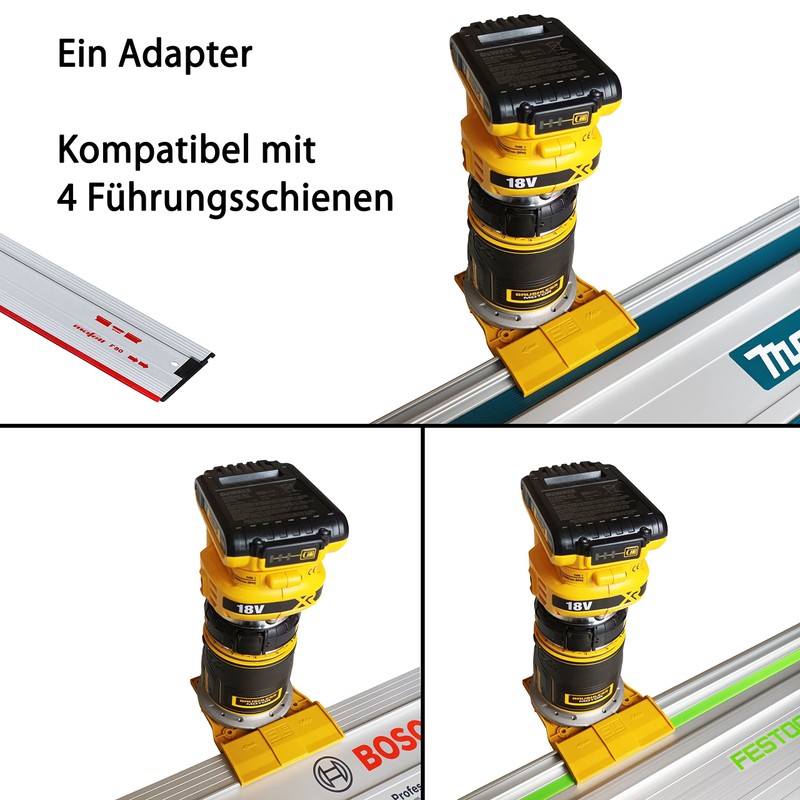 Professional Guide Rail Adapter for DeWALT DCW600 / DCW604 /