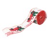 2pcs Christmas Decoration Ribbon Clear Vivid Pattern Durable Packaging Ribbon