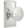 Providence Door Set with Round Brass Knobs Passage in Polished