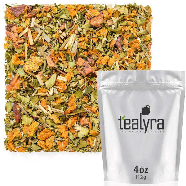 Tealyra - Heal Thyself Moringa and Sea Buckthorn - Lemongrass - Digestiv - Detox - Anti-Stress - Wellness Herbal Loose Leaf Tea - Caffeine Free - 112g (4-ounce)