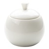 Sizikato Pure White Porcelain Sugar Bowl with Lid, 14 Oz