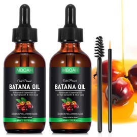 BSMKD 2 PCS Aceite de Batana, 120ML aceite de Batana para el Cabello, Aceite de Romero, Mejora las Puntas Abiertas y la Caída del Cabello para Hombres y Mujeres