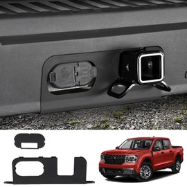 Mabett Rear Bumper Cover Plate for 2022-2025 Ford Maverick Accessories, Hitch Surround Cover Protection for Maverick with 4/7-Pin Connector Hitch (Not for Lobo)