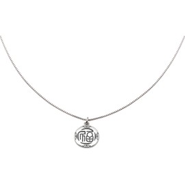 ALOV Chinese Fu Character Luck word for Fortune Peace Love Lucky Happiness Sterling Silver Necklace