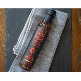 Saint Lucifer, Divine Virgin - Habanero Extra Virgin Olive Oil, 8.5oz - 250ML | Gluten Free, Sugar Free, Vegan, Vegetarian