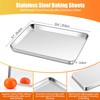 Homikit 1 Pack Baking Sheet, 9 x 13 Inches Stainless