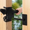 WRINGKIT Heavy Duty Gate Latches for Wooden Fences, Post Mount