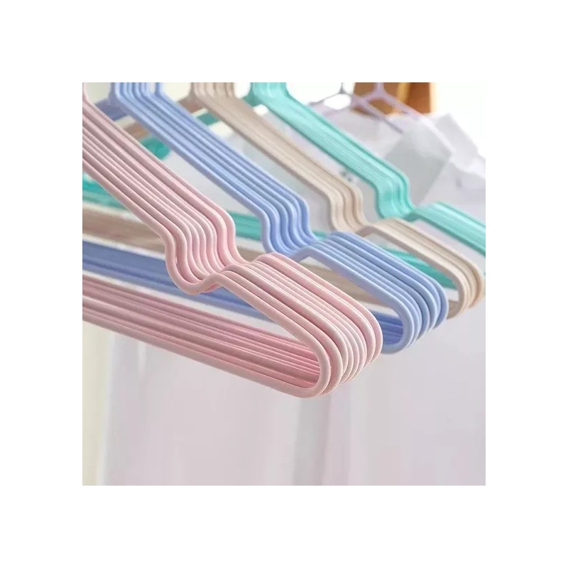 TodoPerchas 10 Ganchos Ropa Metalicos Antiderrapantes Calidad Premium