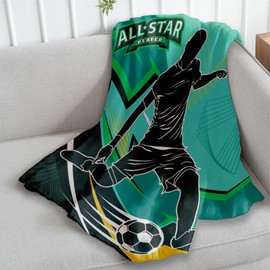 Infinity Republic - Soccer All-Star Super Plush Blanket Sports Fans Blanket - Perfect for Kids, Teens, Events, Decor, etc!