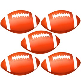 Football Magnet for Lockers, Cars, and Refrigerators, Sports Magnetic Decals for Teams, 4 Inches (Pack of 5)