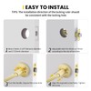 goldenwarm Exterior Deadbolt and Keyed Entry Door Handle Set, Heavy
