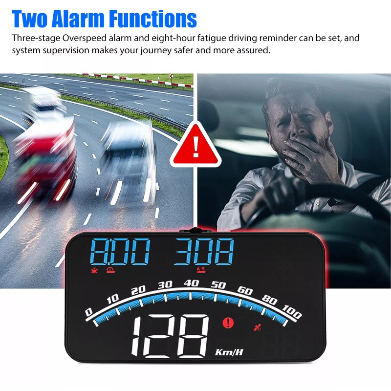 EEEKit 5" Digital Speedometer Universal GPS Car HUD Head Up
