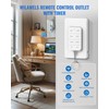 Remote Control Outlet with Timer, WILAWELS Indoor Outlet Timer with