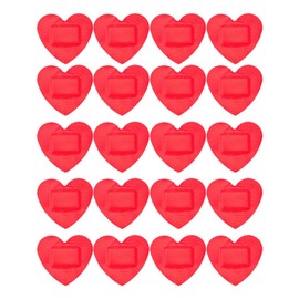 BESPORTBLE 20pcs Heart-shaped Self Patches Breathable Care Portable for Outdoor Use Soft Stretchable for for Sharing Friends