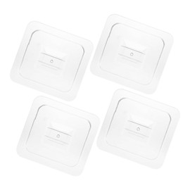 KICHOUSE 4pcs Lunch Box Snack Box Covers Food Storage Bin Lids Pc Material Fresh Food Protection Space Saving Design