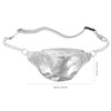 Fashion Bum Bag Silver Metallic Sequins Bag Belt Bag Sequins