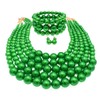 JNF Conjunto de joyas de varias capas de perlas para