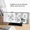 Digital Alarm Clock LED Mirror Screen USB Charging Automatic Dimming
