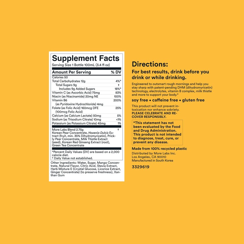 Morning Recovery Electrolyte, Milk Thistle Drink Proprietary Formulation to Hydrate