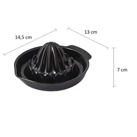 BranQ - Home essential Tritan Citrus Juicer BPA Free Black 13 x 14.5 x 7 cm 5901098107044