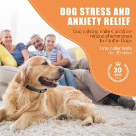 6 Pack Calming Collar for Dogs with Long-Lasting Pheromone,Dog Calming Collar Helps Reduce Unwanted Behavior,Stress Relief Lasts 60 Days 25 Inches Size Flexible Adjustable for Puppy & Adult Dogs