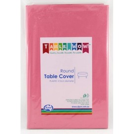 388252 Burgundy Round Tablecover P1