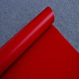 Yifely Red Drawer Paper Solid Color Adhesive Shelf Liner Locker Sticker 17.7 Inch by 9.8 Feet