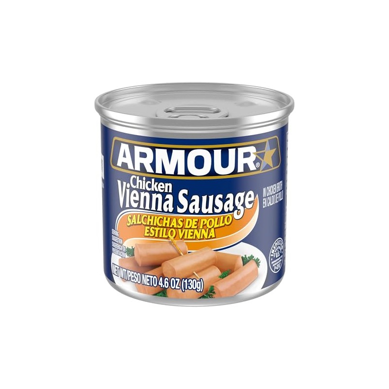 Chicken Vienna Sausage, 4.6 oz Cans (Pack of 12)