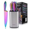 Rainbow Knives Block Set 7 Pieces, Iridescent German High Carbon