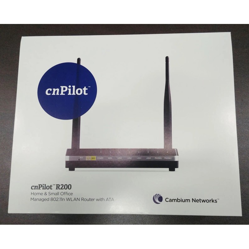 Cambium New cnPilot R200 C000000L046A 2.4GHz 802.11n Wi-Fi Router with