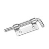 sourcing map Spring Latch, 2.2 Inch Left-Handed Stainless Steel 304