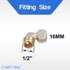 LTWFITTING Screw Fitting Angle 90° with 1/2 Inch External Thread