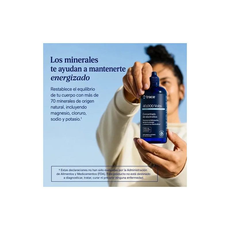 Trace Minerals 000 Volts Electrolitos Concentrados 237ml Hidratación Resistencia