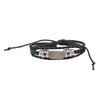 12PCS Braided Faux Leather Bracelet Set Multilayer Vintage Rock Style