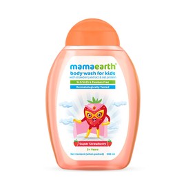 Mamaearth Super Strawberry Body Wash for Kids with Strawberry & Oat Protein – 300 ml