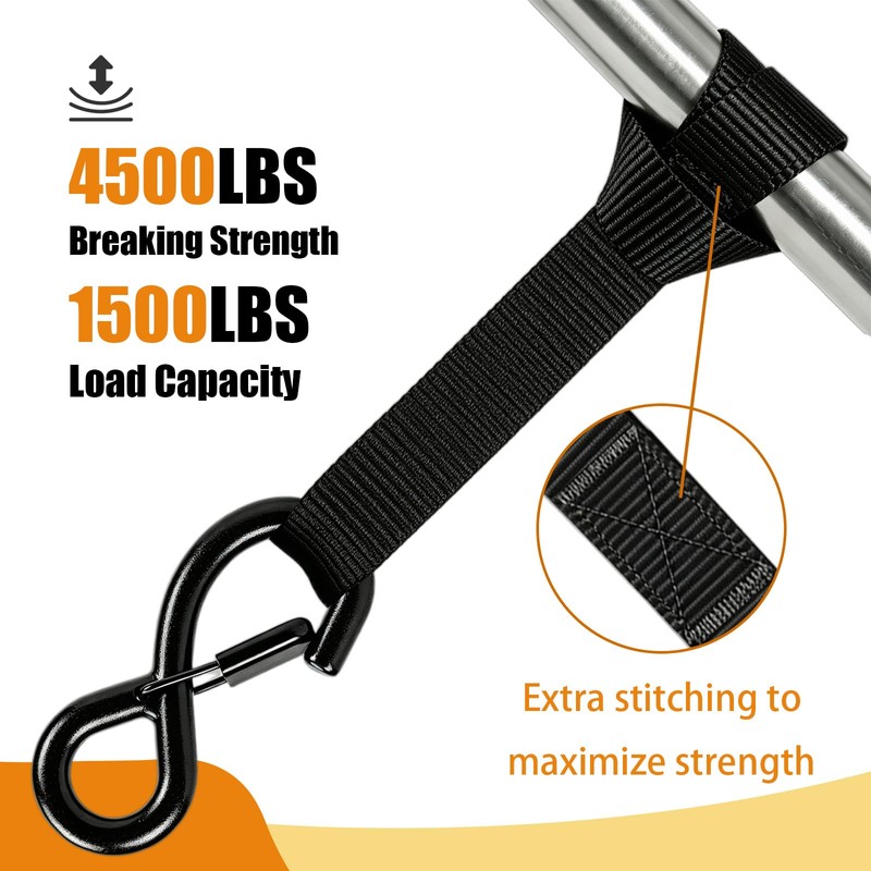 Soft Loop Tie Down Straps, Polyester, 6 Pack Loops for