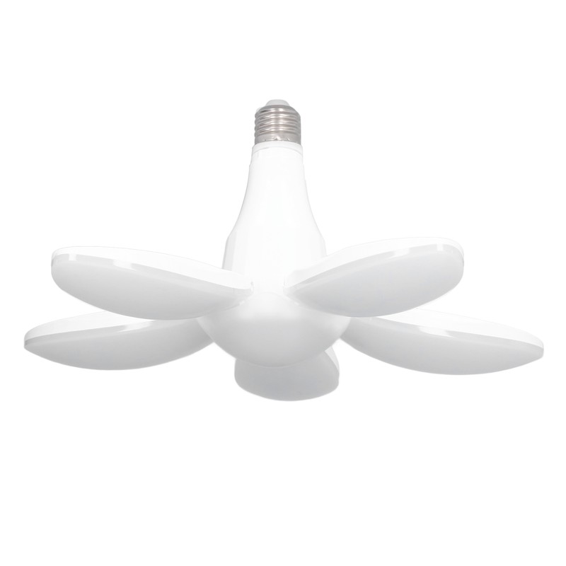 LED Garage Light E27 E26 5 Leaf Foldable 5100LM 60W