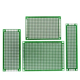 New 2024 5X7 4X6 3X7 2X8 Cm 5 * 7 4 * 6 3 * 7 2 * 8 Double Side Copper Prototype PCB Universal Printed Circuit Board Protoboard for Green