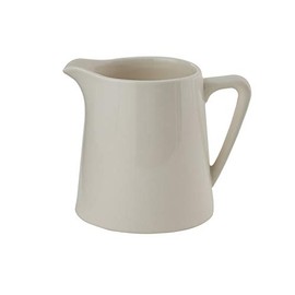 Stoneware White Milk Pitcher