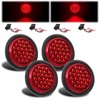 4 PCS 4 Inch Round Red LED Trailer Tail Lights
