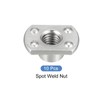 METALLIXITY 10 Pcs Carbon Steel Double Tab Fastener Nuts (M8)